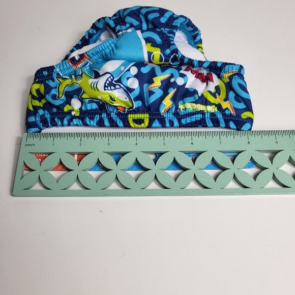 Swimschool Reusable Swim Diaper UPF 50 Level 1 18-22 lbs 12M Sharks Octopus Blue - Picture 11 of 12